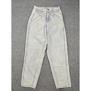 Vintage Zena High Rise Tapered Jeans Womens 12 Blue Acid Wash Relaxed Denim USA